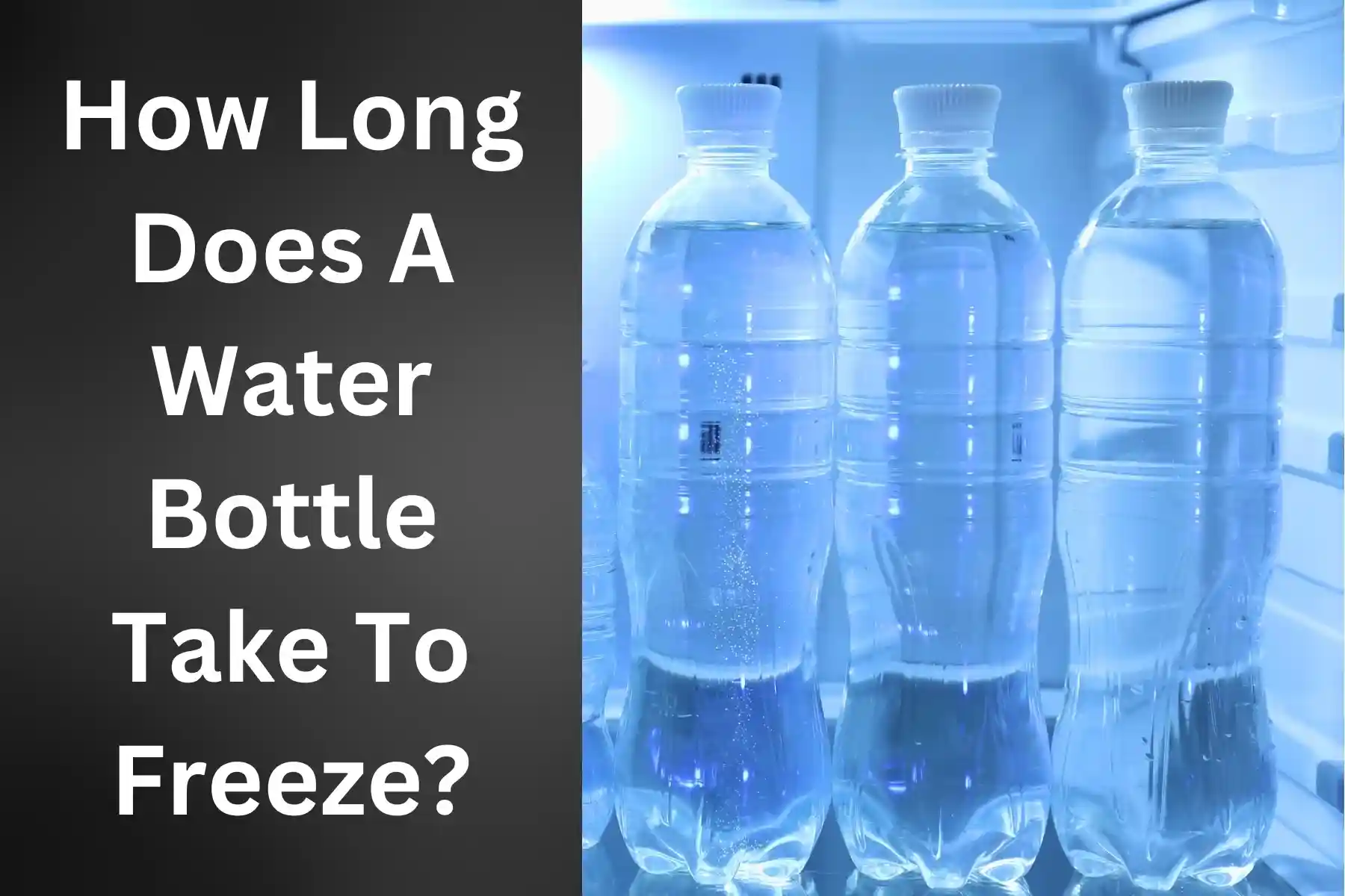how long does a water bottle take to freeze